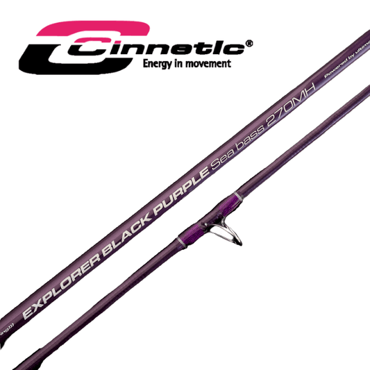 Caña Cinnetic Explorer Black Purple Sea Bass 270MH