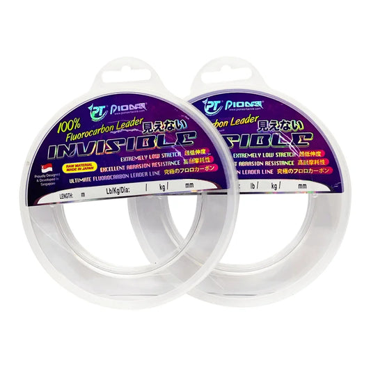 Invisible Pionner  Fluorocarbon Leader 20lb Clear